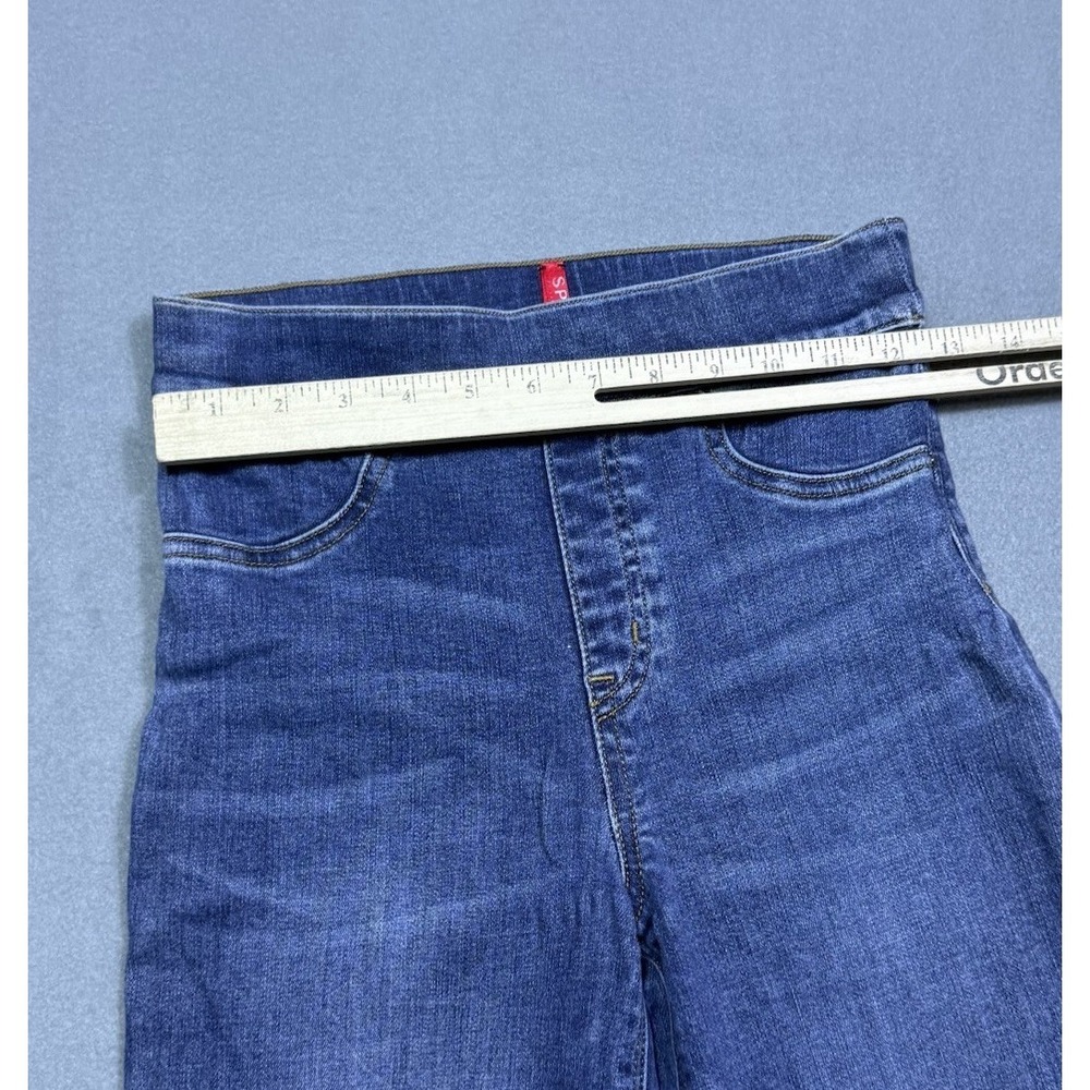 SPANX Blue High-Waist Ankle Flare Jeans - Picture 6 of 9